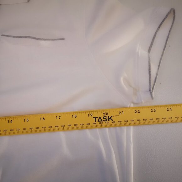 Calvin Klein Liquid Touch Men's Size Large Short Sleeve White Polo - Picture 9 of 11